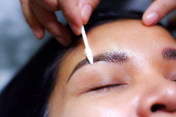 Microblading and aftercare.