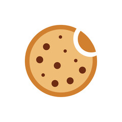 Fototapeta premium Minimal Cookie With Dots Logo Design