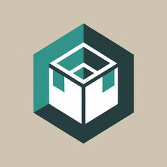 Minimal House Cube Logo Design