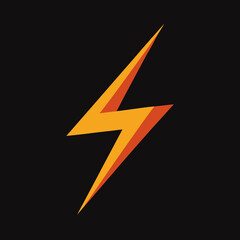 Minimal Lightning Bolt Logo Design