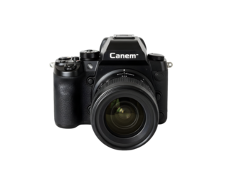 Professional DSLR Camera Photography Equipment Black Camera Camera Lens Photo Gear on transparent background