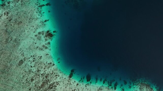Beautiful views over the coral reef lining the nearby island of Mbambanga in the Solomon Islands