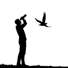 silhouette of photographer, silhouette, people, illustration, vector, person, photographer, black, camera, business, woman, business man, one, gun, holding, body, shadow, photo, outline, men, hand