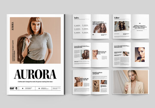 Creative Fashion Magazine Layout