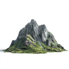 Scenic Mountain Landscape with Lush Greenery and Rocky Peaks