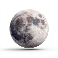 Detailed Close-Up of the Moon's Surface with Craters and Texture