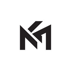KM Monogram Logo Vector Modern Combined Initial Letter Design