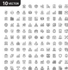 Fototapeta premium black and white icons set