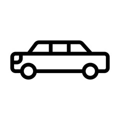 Limousine Line Icon of Luxury Travel Icon Set