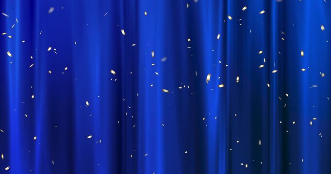 Luxury Celebration Frame with Gold Confetti(endless loop)