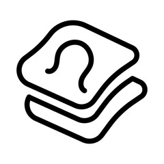 Sandwich (Egg or Cheese) Line Icon of Breakfast Foods Icon Set