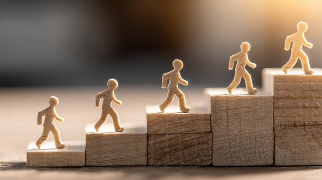 Life development and career progression emphasize building skills, gaining experience, and adapting to workplace changes for lasting success.
