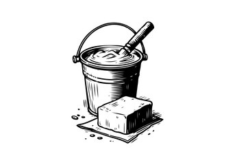 Butter hand drawn sektch vector illustration