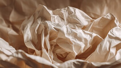 Close-up of crumpled beige paper (2)