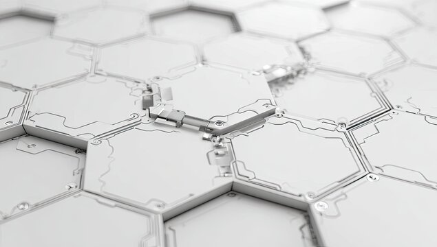 Abstract hexagonal pattern
