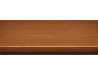 Empty Wooden Tabletop Rustic Brown Wood Texture for Product Display or Mockup isolated on transparent background