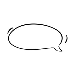 Angled speech bubble