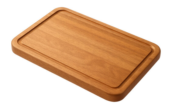 Rubberwood chopping board with juice groove