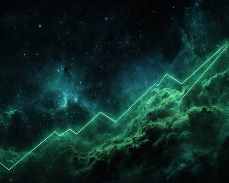 Abstract Graph Over Cosmic Nebula