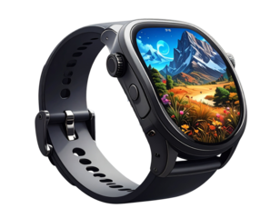 Firefly_Smartwatch PNG, transparent background