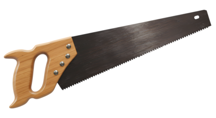 Hand Saw: A Classic Woodworking Tool isolated on transparent background