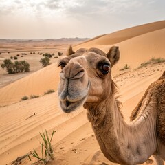 camel in the desert