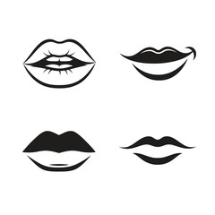 Elegant Lip Illustrations A Versatile Set for Creative Projects