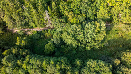 Harzgerode Teufelsteich Luftbildaufnahme