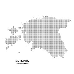 Dotted Map of Estonia