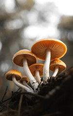 mushrooms in the woods