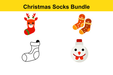 Christmas socks bundle set
