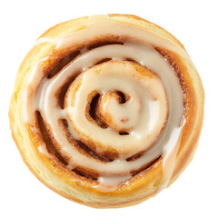 Fototapeta premium Cinnamon Roll with Cream Cheese Icing