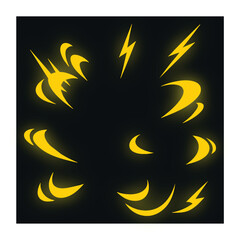 light energy effects or auras, slice anime effect