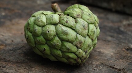 Fototapeta premium Heart-shaped fruit on weathered wood