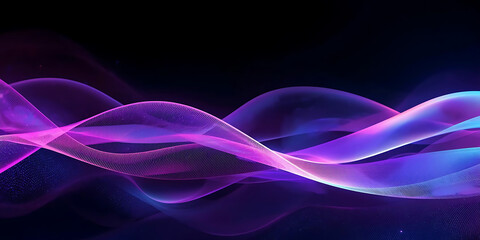 Fototapeta premium Abstract Purple Blue Waves