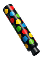 Confetti cannon with varied color discs