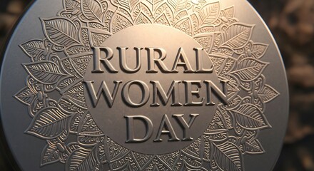Celebrate Rural Women Day with elegant design, perfect for empowering social media content and awareness campaigns