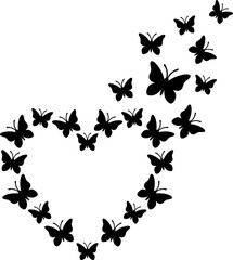 Heart of butterflies