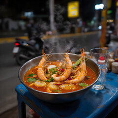 spicy prawn soup