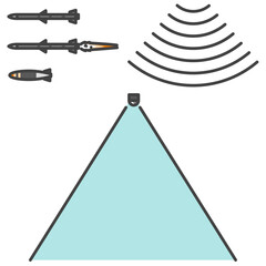 組み合わせて利用できる：無人偵察機・無人航空機に関係するパーツのイラスト