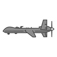 軍用のプロペラ無人偵察機・無人航空機（UAV・無人機）