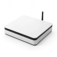 wireless router isolated on white background