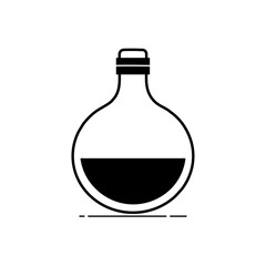 medical bottle flat icon logo illustration vector isoalated, suitable for web design , logo , app and more