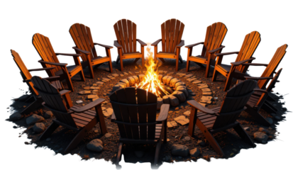 Flames dance from burning candles in a church and fireplace, casting a hot, red-orange blaze