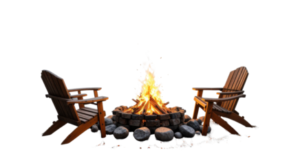 Flames dance from burning candles in a church and fireplace, casting a hot, red-orange blaze