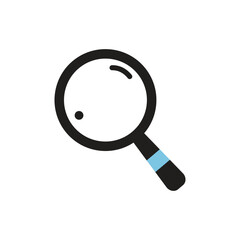 search logo icon illustration flat