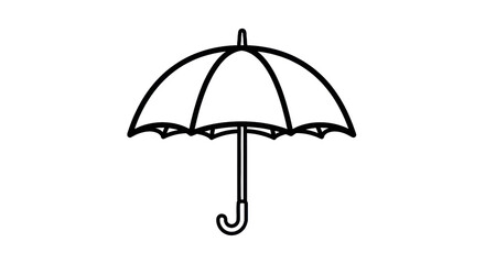 Outline umbrella icon
