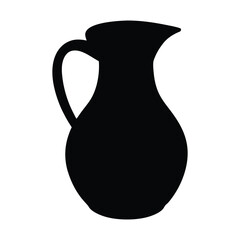Classic silhouette of a pitcher or jug offering a timeless and elegant beverage serving vessel