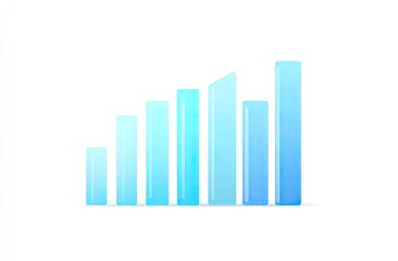 Light-blue, gradient bar graph