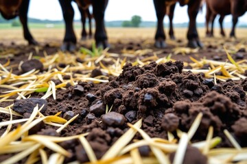 Rotational grazing system with cattle moving to fresh pasture, promoting soil health and sustainable, regenerative agriculture.